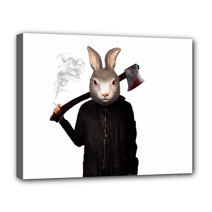 Evil Rabbit Canvas 14  x 11 