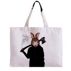 Evil Rabbit Zipper Mini Tote Bag by Valentinaart