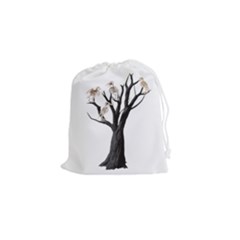 Dead Tree  Drawstring Pouches (small)  by Valentinaart