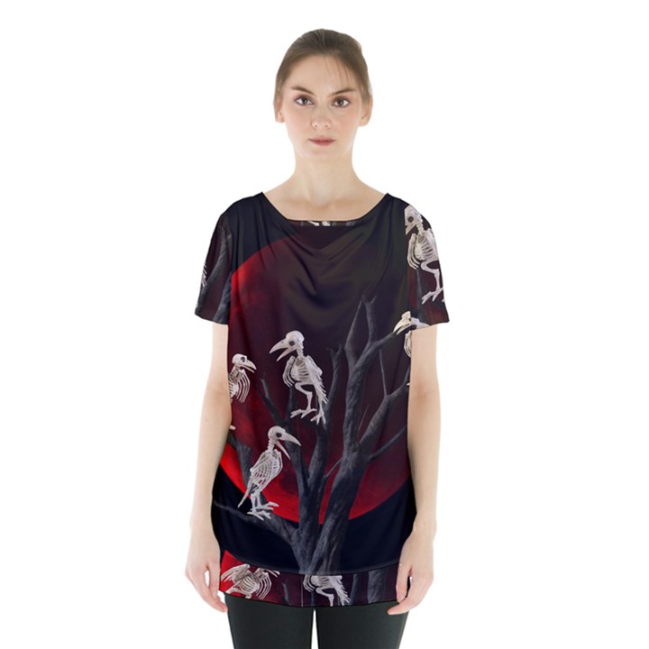 Dead tree  Skirt Hem Sports Top