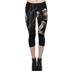 Dead Tree  Capri Leggings  by Valentinaart