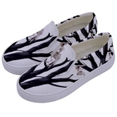 Dead Tree  Kids  Canvas Slip Ons by Valentinaart