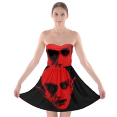 Dracula Strapless Bra Top Dress by Valentinaart