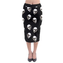 Dracula Midi Pencil Skirt by Valentinaart