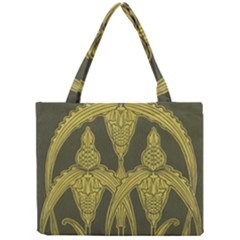 Green Floral Art Nouveau Mini Tote Bag by NouveauDesign