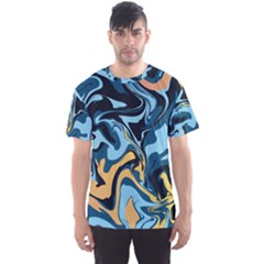 Abstract Marble 18 Men s Sports Mesh Tee