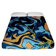 Abstract Marble 18 Fitted Sheet (California King Size)