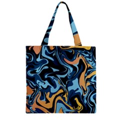 Abstract Marble 18 Zipper Grocery Tote Bag