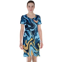 Abstract Marble 18 Short Sleeve Nightdress