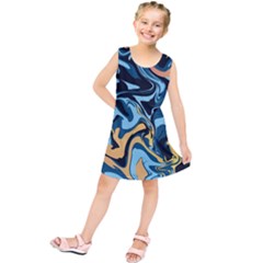 Abstract Marble 18 Kids  Tunic Dress