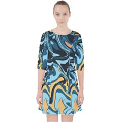 Abstract Marble 18 Pocket Dress