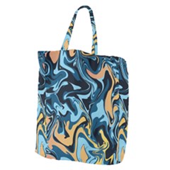 Abstract Marble 18 Giant Grocery Zipper Tote