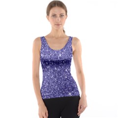 New Sparkling Glitter Print E Tank Top