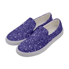 New Sparkling Glitter Print E Women s Canvas Slip Ons