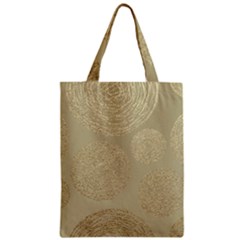 Modern, Gold,polka Dots, Metallic,elegant,chic,hand Painted, Beautiful,contemporary,deocrative,decor Zipper Classic Tote Bag