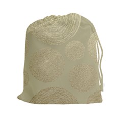 Modern, Gold,polka Dots, Metallic,elegant,chic,hand Painted, Beautiful,contemporary,deocrative,decor Drawstring Pouches (xxl)