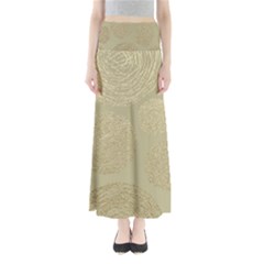 Modern, Gold,polka Dots, Metallic,elegant,chic,hand Painted, Beautiful,contemporary,deocrative,decor Full Length Maxi Skirt