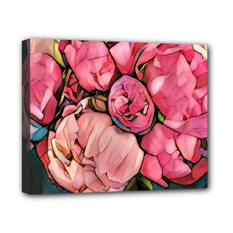 Beautiful Peonies Canvas 10  X 8  by NouveauDesign