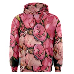 Beautiful Peonies Men s Pullover Hoodie by NouveauDesign