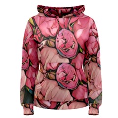 Beautiful Peonies Women s Pullover Hoodie by NouveauDesign