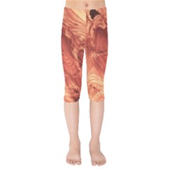 Fantastic Wood Grain 917b Kids  Capri Leggings 