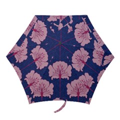 Beautiful Art Nouvea Floral Pattern Mini Folding Umbrellas by NouveauDesign