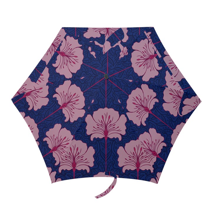 beautiful art nouvea floral pattern Mini Folding Umbrellas