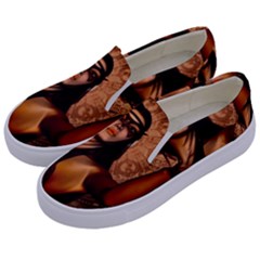 Wonderful Fantasy Women With Mask Kids  Canvas Slip Ons by FantasyWorld7