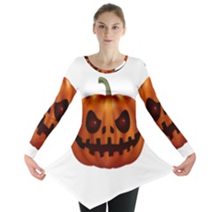 Halloween Pumpkin Long Sleeve Tunic 