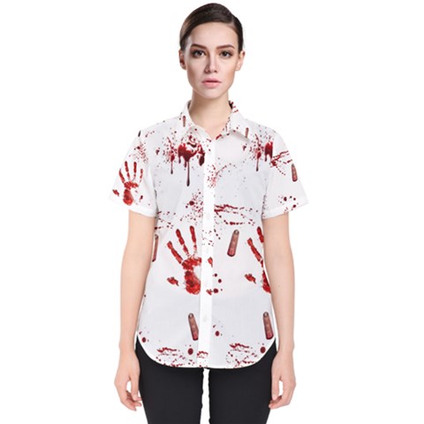 Massacre  Women s Short Sleeve Shirt by Valentinaart