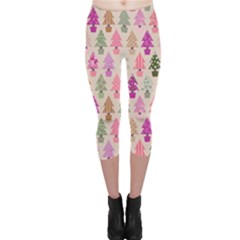 Christmas tree pattern Capri Leggings 