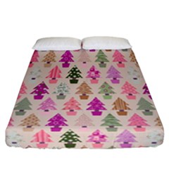 Christmas tree pattern Fitted Sheet (California King Size)