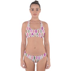 Christmas tree pattern Cross Back Hipster Bikini Set