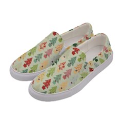 Christmas Tree Pattern Women s Canvas Slip Ons by Valentinaart