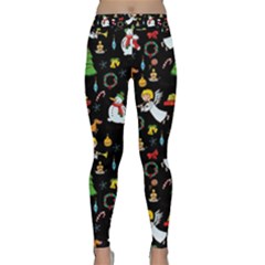 Christmas Pattern Classic Yoga Leggings by Valentinaart