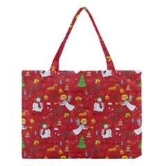 Christmas Pattern Medium Tote Bag by Valentinaart