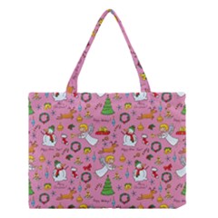 Christmas Pattern Medium Tote Bag by Valentinaart