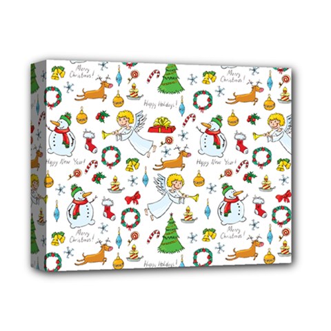 Christmas Pattern Deluxe Canvas 14  X 11  by Valentinaart