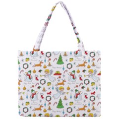 Christmas Pattern Mini Tote Bag by Valentinaart
