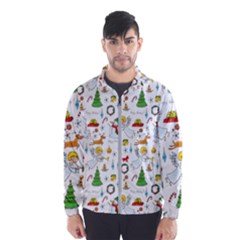 Christmas Pattern Wind Breaker (men) by Valentinaart