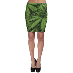 Marijuana Plants Pattern Bodycon Skirt