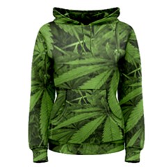 Marijuana Plants Pattern Women s Pullover Hoodie