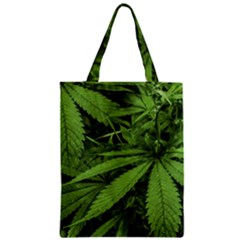 Marijuana Plants Pattern Zipper Classic Tote Bag