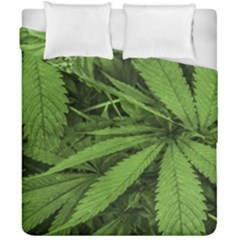 Marijuana Plants Pattern Duvet Cover Double Side (California King Size)