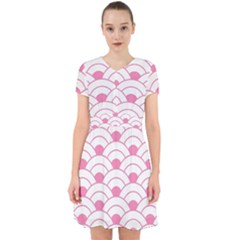 art deco shell pink white Adorable in Chiffon Dress