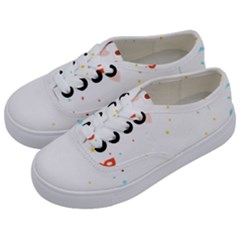 Music Cloud Heart Love Valentine Star Polka Dots Rainbow Mask Sky Kids  Classic Low Top Sneakers by Alisyart