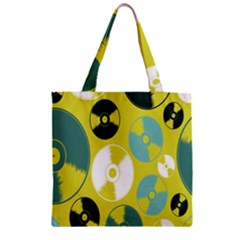 Streaming Forces Music Disc Zipper Grocery Tote Bag by Alisyart