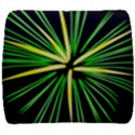 Fireworks Green Happy New Year Yellow Black Sky Back Support Cushion View1