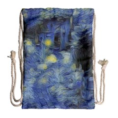 Van Gogh Inspired Drawstring Bag (large) by NouveauDesign