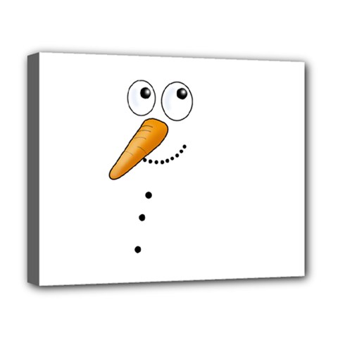 Cute Snowman Deluxe Canvas 20  X 16   by Valentinaart